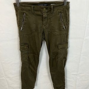 Level 99 Petite Green Cargos